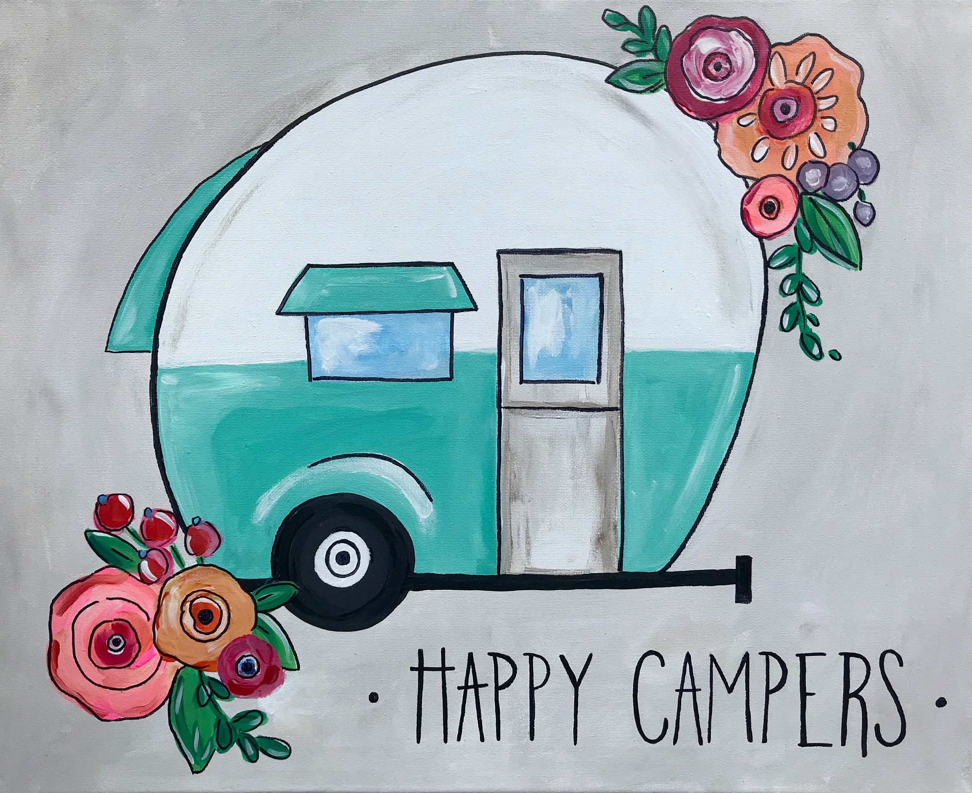 Happy Camper - Downtown GR - Brush Studio