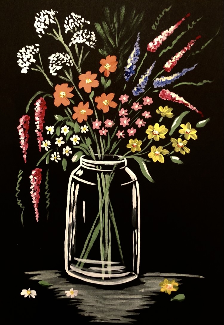 4 seats left! Mothers Day Paint Party! Wildflowers