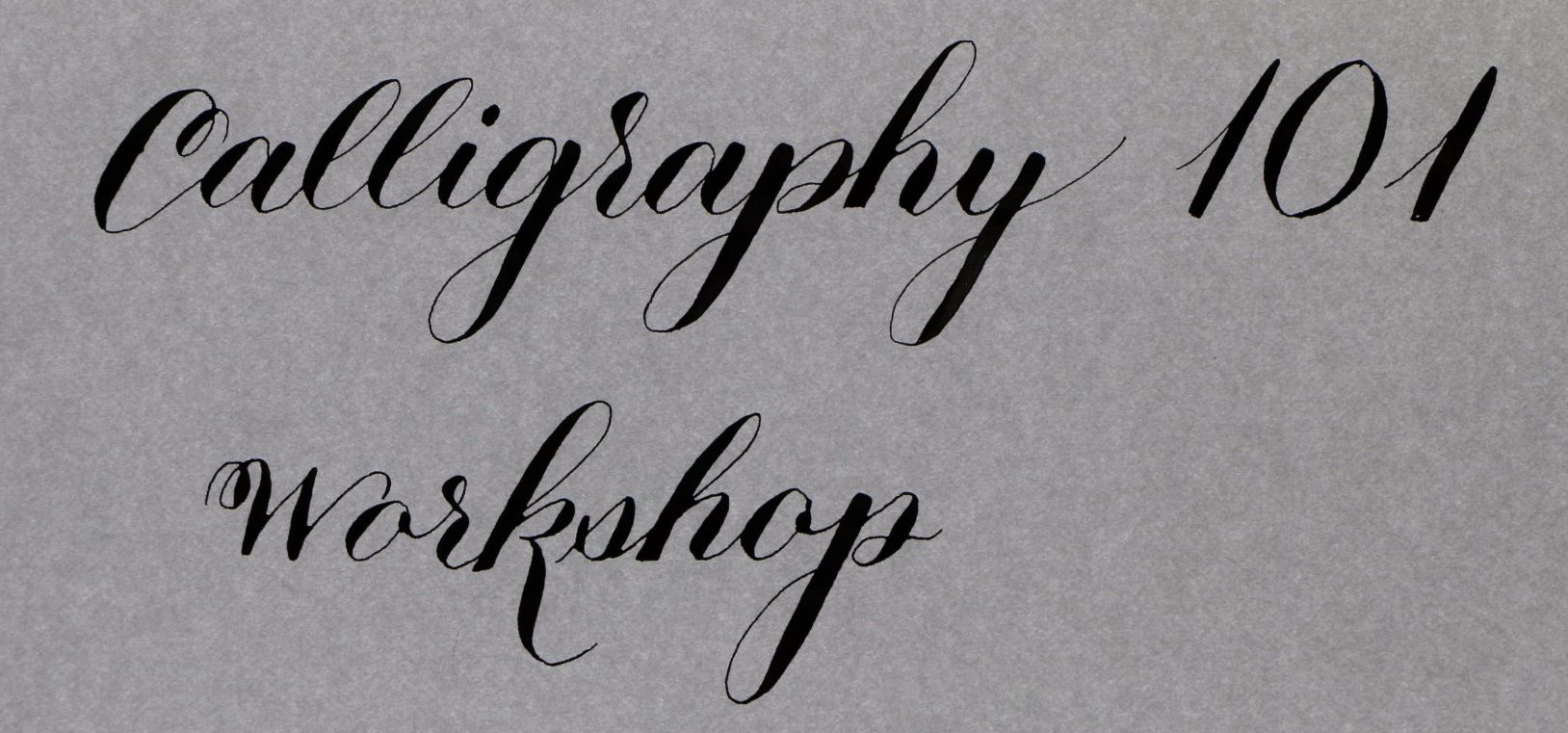 Calligraphy 101 with Laura from Bend Lettering-  Downtown Location