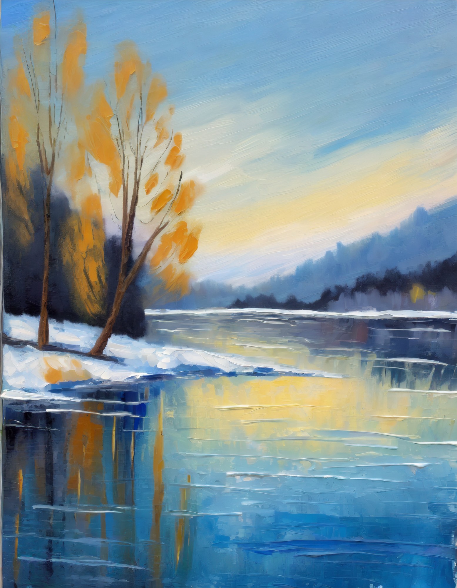 Winter Evening Landscape