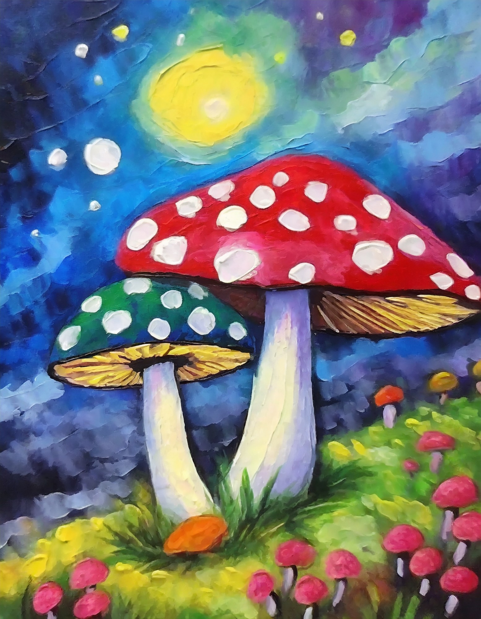 Midnight Mushrooms - Brush Studio - Grand Rapids, Michigan